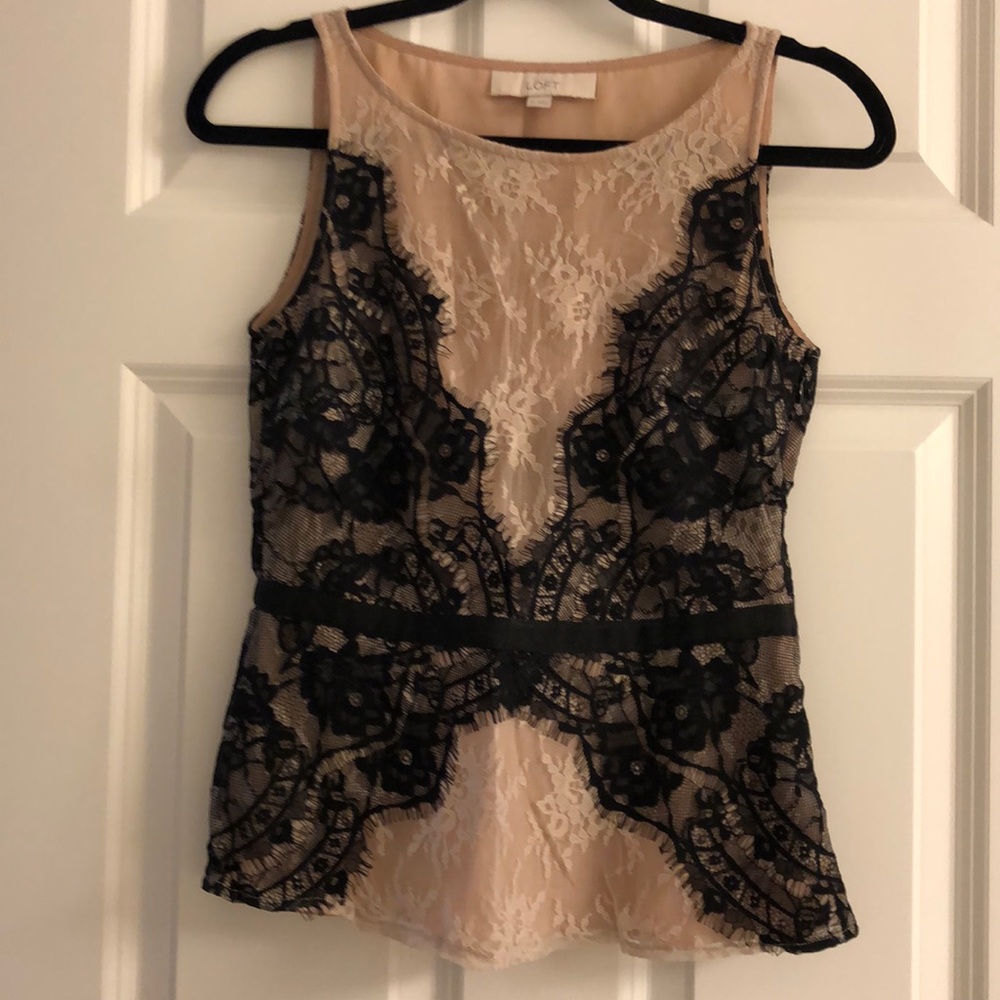 LOFT lace tank